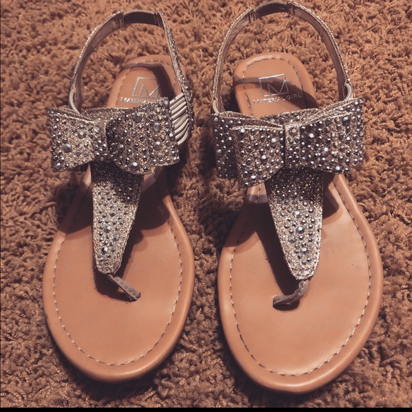 bling bow sandals